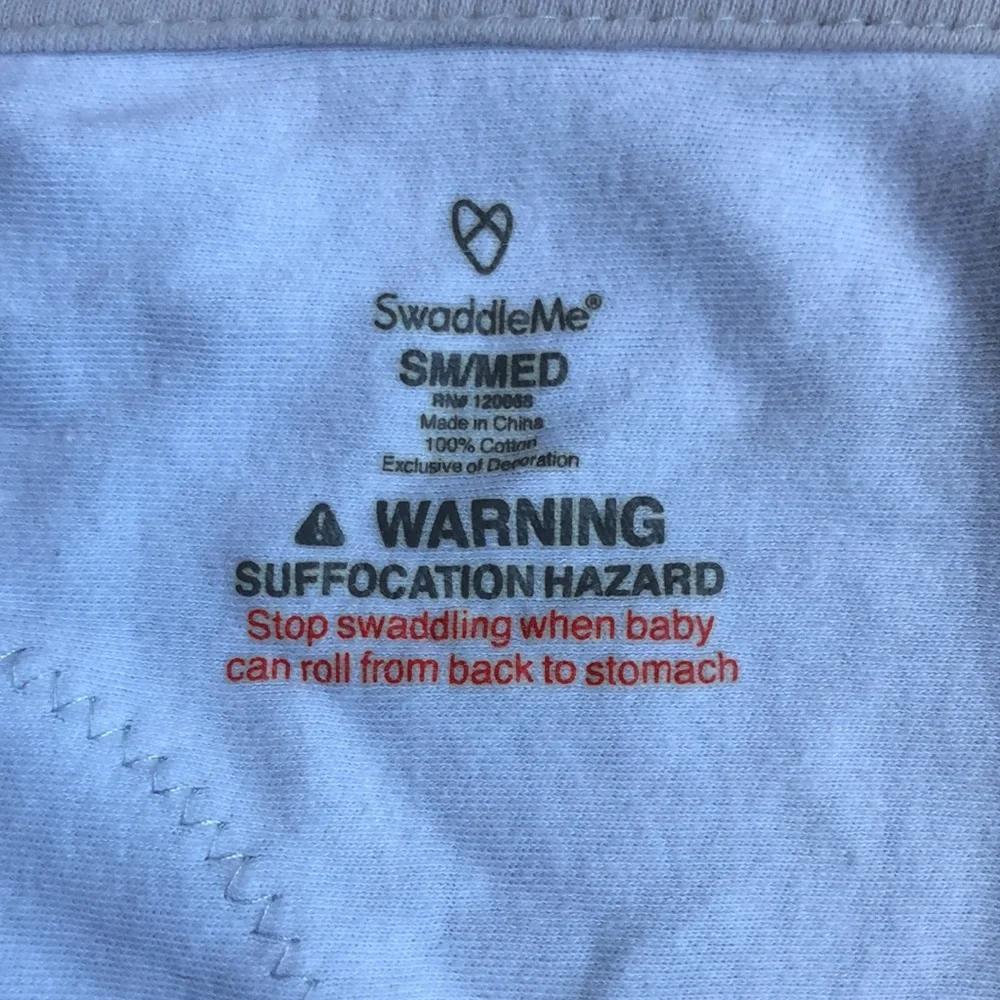 Set of 2 SwaddleMe Velcro Swaddle Sleep Sacks, Size Small/Medium (0-3 Months)